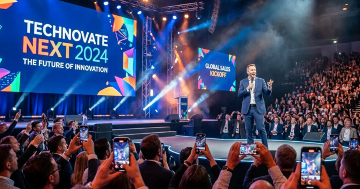 Dynamic product launch event corporate sales kickoff