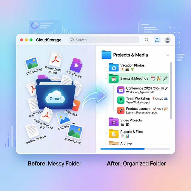 Organized Google Drive folders