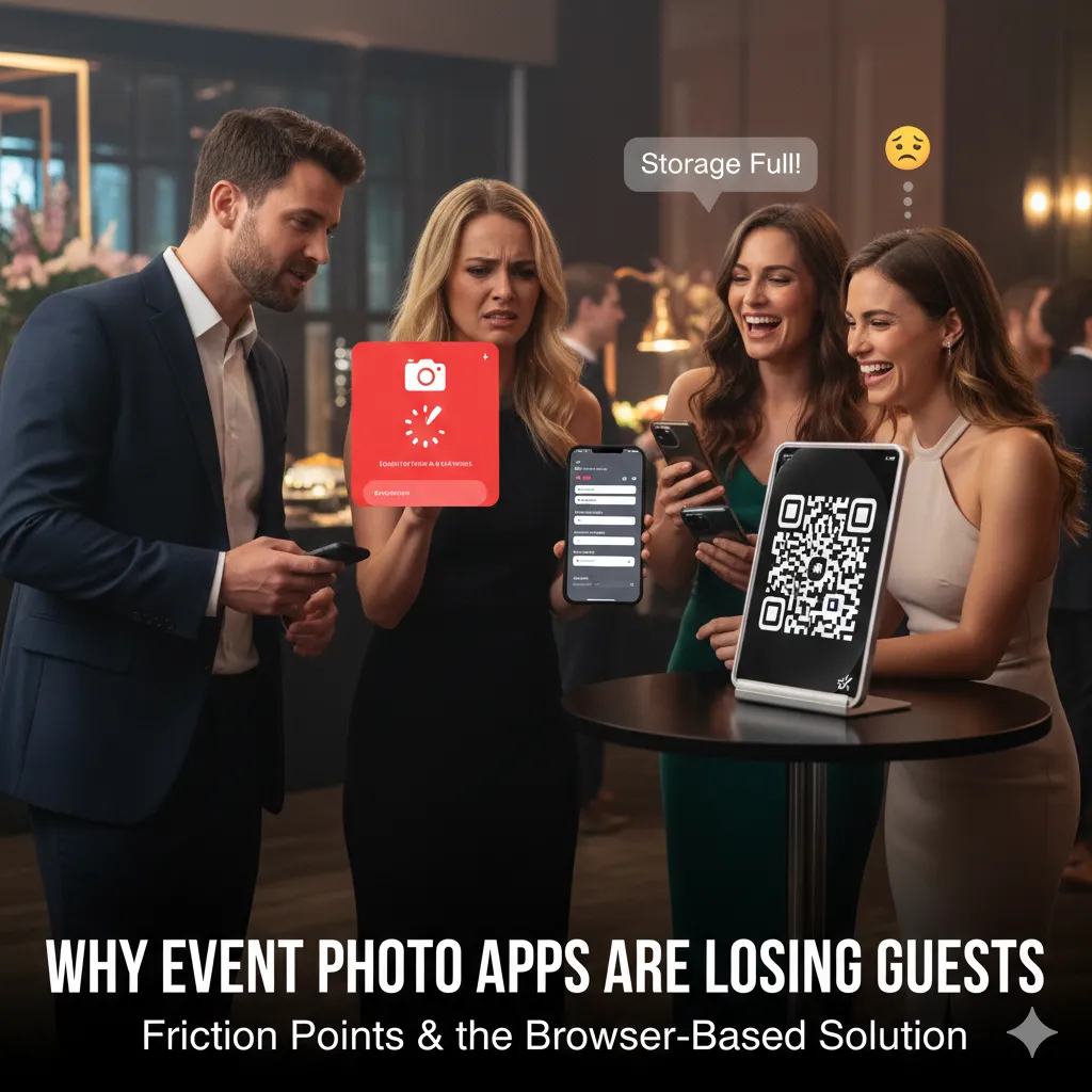 Beautifully designed acrylic QR code signage for a wedding bar